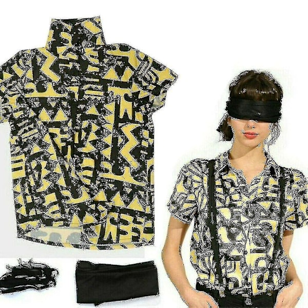 Girls Stranger Things 3 Cosplay Shirt Stropper Bind for Øjnene-r V XS