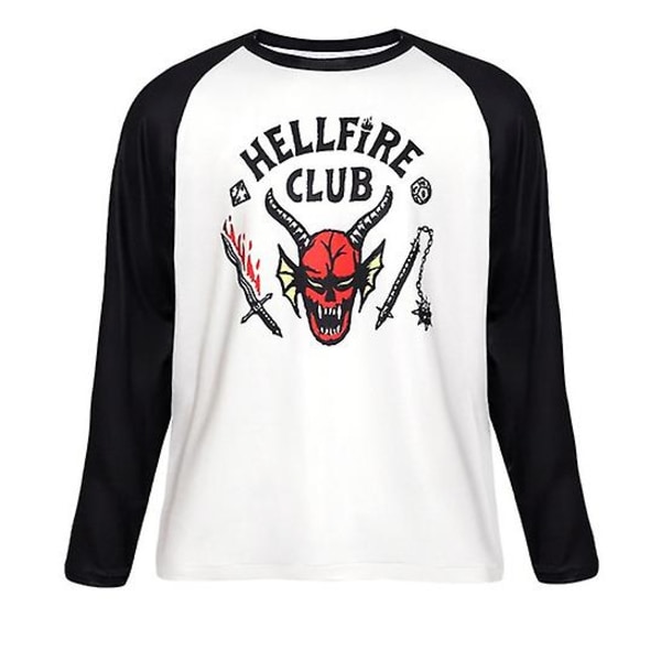 Aikuiset Stranger Things Kausi 4 Hellfire Club T-paita Toppar Puku - Long Sleeves Kids 110