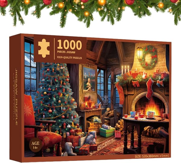 dventspussel 1000 st Julkalenderpussel Countdown Calendar Countdown Box Pussel för vuxen barn A
