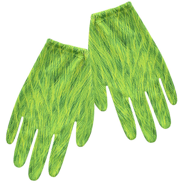 Joulupukki Grinch -asu, haalari, hattu, käsineet, Halloween Cosplay V green 140cm