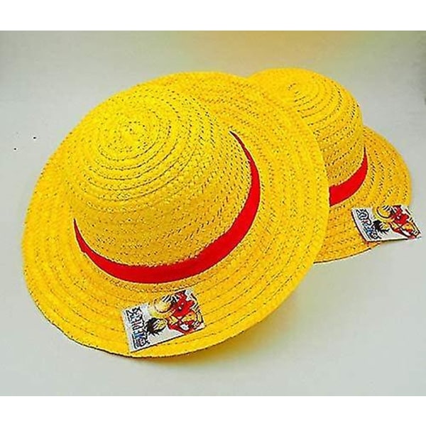 One Piece Hat Anime One Piece Luffy Anime Cosplay Straw Boater Beach Hat Cap Halloween Straw Hat Cos