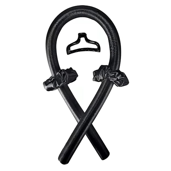 Lämpöä vailla oleva kiharrin Silk Rod hiusrullat kiharrat V Black