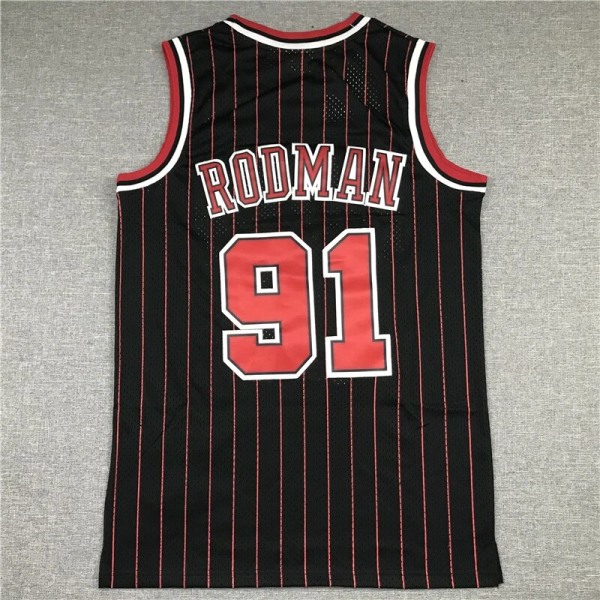 Ny 2023 baskettröja #91 Pippen Rodman T-shirt style 2 XL
