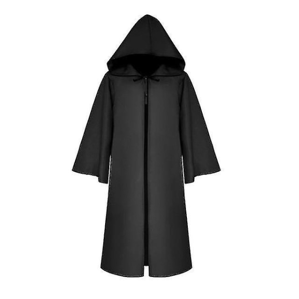 Plague Doctor Reaper Cosplay Voksen Børn Karneval Halloween Kostume Med Steampunk Maske_nn V Black without mask 125 (kids)