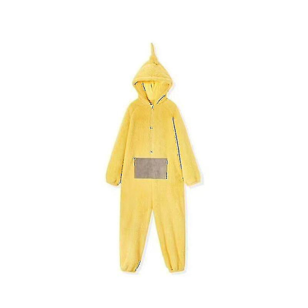 Anime Teletubbies kostym Vuxen jul Pyjamas Sovkläder Jumpsuit.v8 V Yellow XXXS