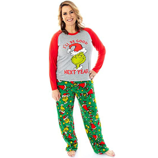 Jul Familjesemester Pyjamas Matchande O-hals Jul Toppar Byxor Sovkläder baby 44913