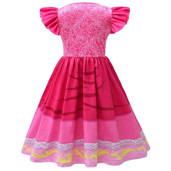 4-9-vuotiaat tytöt Prinsessa Peach/Super Mario Cosplay-juhla-asu Mekko Lahjat Peach Pink 6-7 Years