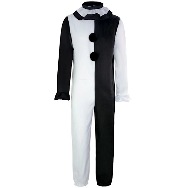 CGMGTSN Adults Terrifier 2 Art the Clown Cosplay Kostym Hat Outfits Halloween Carnival Suit V Jumpsuit XXL