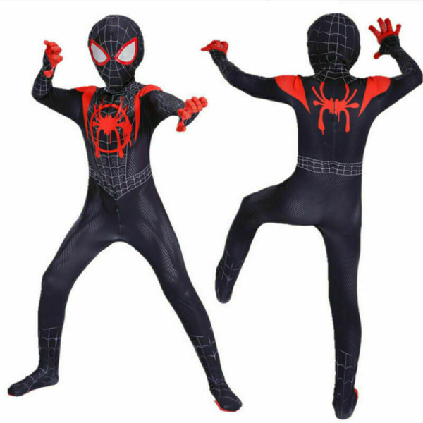 2023-Black Spiderman-dräkt spelar den bästa presenten för barn black 110cm