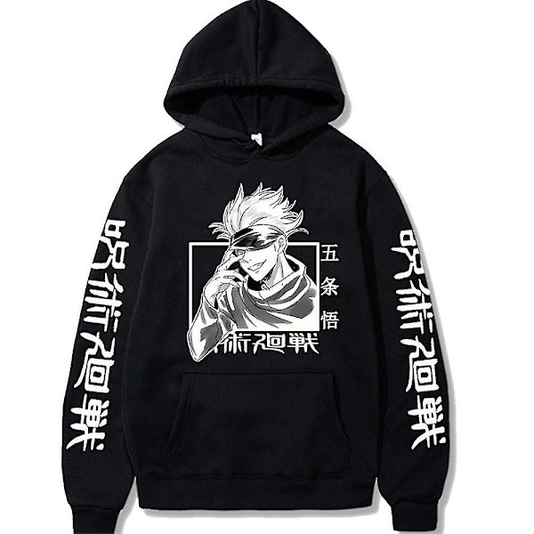 Vuxna Jujutsu Kaisen Anime Hoodie Gojo atoru Print Luvtröjor Toppar Pullover weatshirt Presenter S