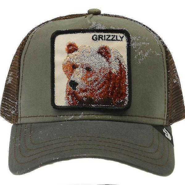 Aikuisten Black Panther Mesh Cap Kesä Baseball Cap Trucker Cap Bear - Green