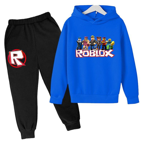 Set Robloxing Hoodie Gutter Jenter Høst Vinter Genser Klær Barn Langarmet Tegneserie Casual Hoodie 4-14 år gammel Bilde Farge7 W 110