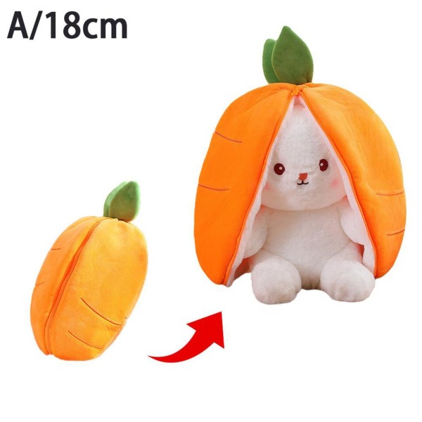 18-35CM Kanin Plysjleke Kosedyr Dukke Plysjgulrot -1 carrot onesize