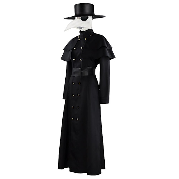 Halloween Cos Suit Kragenlæge Kostume Mørk Dungeon Helt 2XL