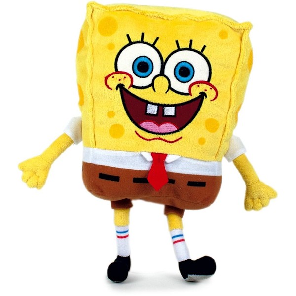 Svampebob Firkant Plys Bamse Blød Bamse ca 30cm yellow