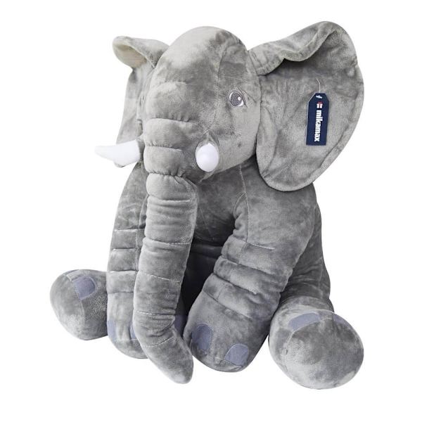 Pehmolelu, elefantti -- 60 cm L gray