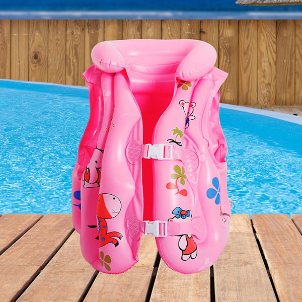 Kaesichild Flytväst Förtjockad Mjuk Ingen luftläcka Säkerhet Snap Barn Bebisar Simning Drifting Båtliv Uppblåsbar simväst Beach Supply C