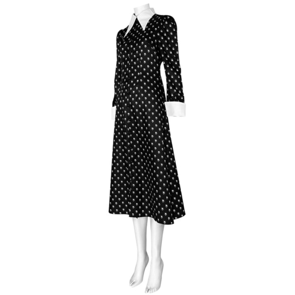Polka Dot Dre av Wedneday Gothic Coplay Kvinner Jente whole set s