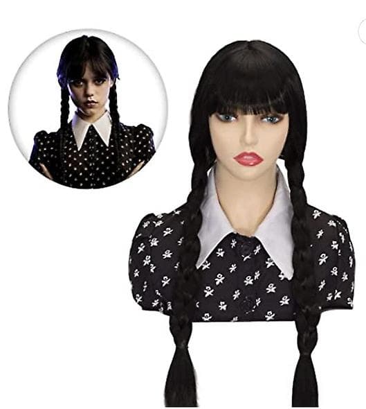 Frighten Wednesday Adams Cosplay barnklänning V 110