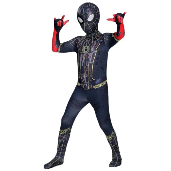 Lapset Pojat Spiderman Fancy Dress Party Jumpsuit Cosplay-asu Black camouflage 120cm