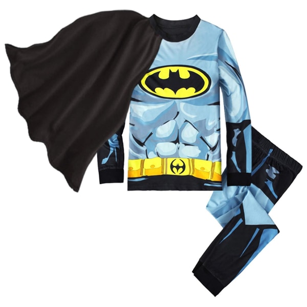 Reed Flickor Pojkar Barn Pyjamas Super Hero Cotton Barn Toddler Tecknad Pjs Sovkläder Batman 7 Years