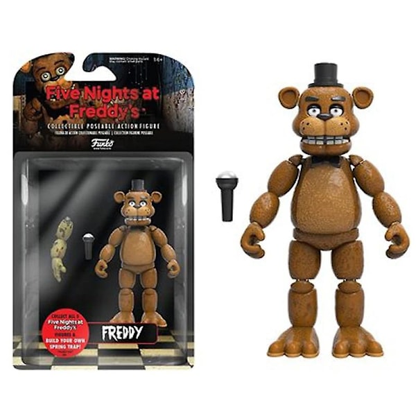 15cm Fnaf Figurer Freddy Bonnie Foxy Chica Fazbear Bear Actionfigur Pvc Samling Mardröm Fredbear Ballongpojke Dukker Model[HK] 3