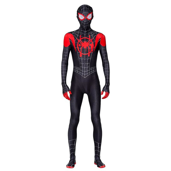 Spiderman Cosplay Superhjältedräkt Barn Vuxen Bodysuit CNMR Yz Miles Morales 100 Kids (90-100cm)