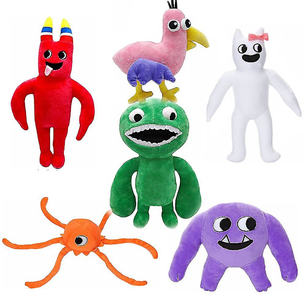 2023 Garten Of Banban plysjfigurer Skrekkspill Figurdukker Tegneserie Kosedyr Banban Monster Plysjgave til barn V. Pink