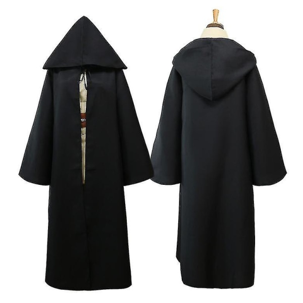 Star Wars Cosplay Kostume Anakin Skywalker Replica Jedi Kåbe Fantasia Mænd Halloween Cosplay Jedi Kostume Til Mænd Plus Størrelse 4XL Kaffe Fuld Sæt M Style C S