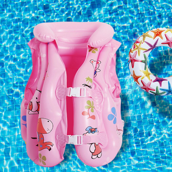 Kaesichild Flytväst Förtjockad Mjuk Ingen luftläcka Säkerhet Snap Barn Bebisar Simning Drifting Båtliv Uppblåsbar simväst Beach Supply C