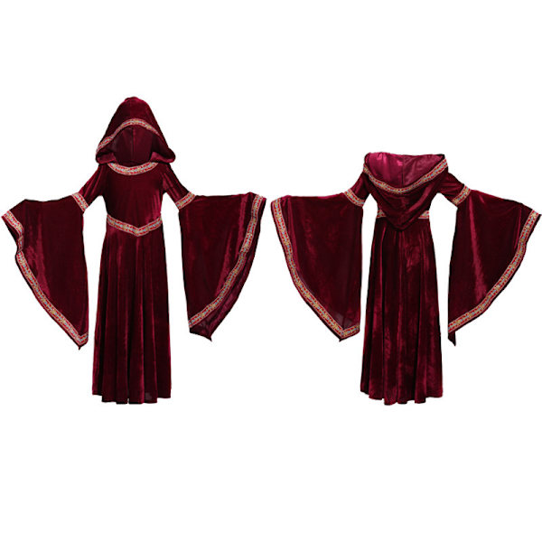 Halloween-vampyyrilastenvaatteet tytöille juhlakosplay-esitysasut XS