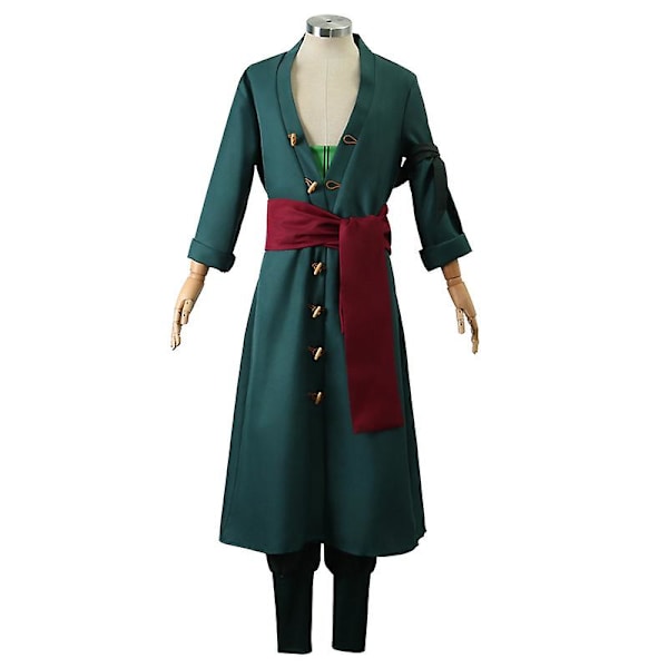 One Piece Zoro Cos Kläder Och Anime Zoro Två år senare Stråhatt Rollspel Cosplay Kostymfest Jul Halloween kostym