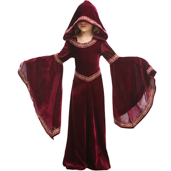 Halloween-vampyyrilastenvaatteet tytöille juhlakosplay-esitysasut XS