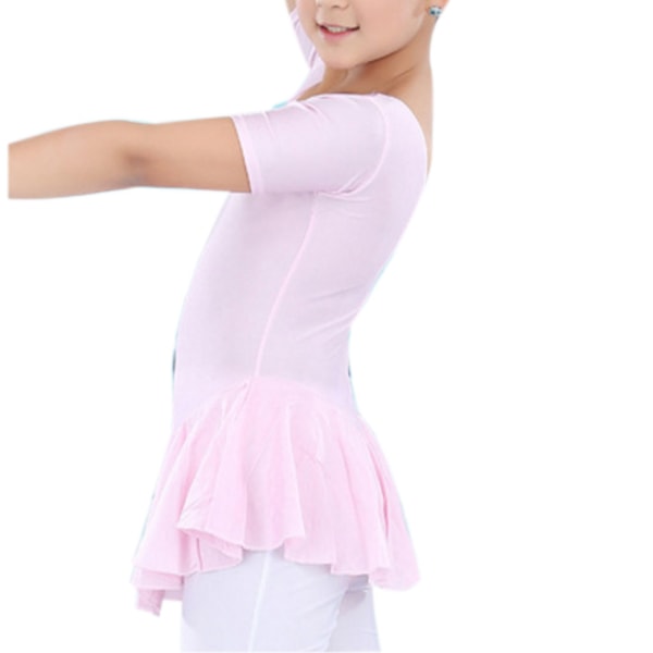 Lasten balettipuku Leotard hameella Tanssiasut Tutu pink 130cm