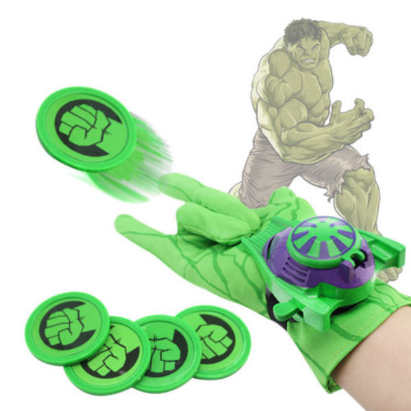 Super Hero Spiderman Ironman Batman Launchers Handskar för barn V Hulk