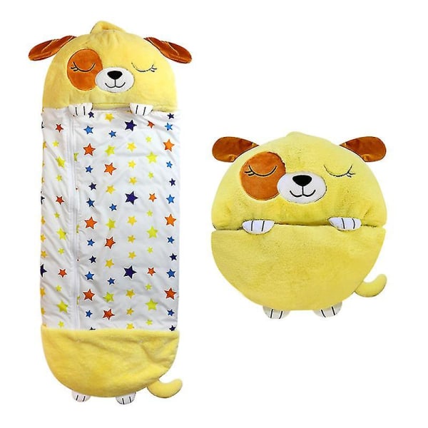 Sovesekk Barn Lata Varme Pyjamas Barnpute Yellow 135x45cm