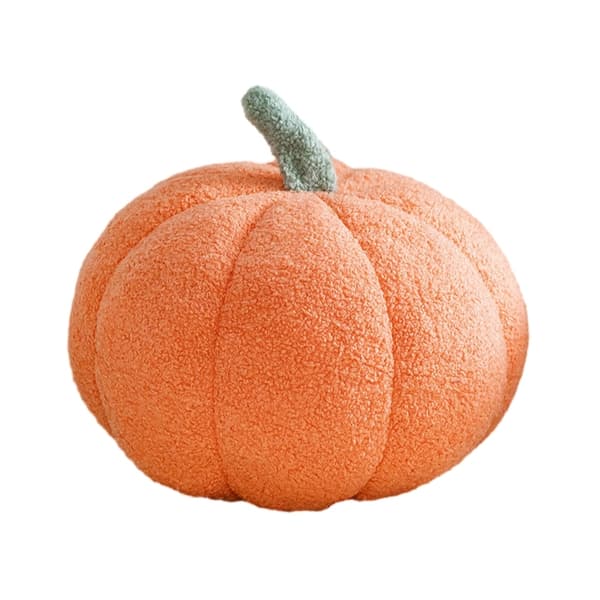 Græskar pude, græskar fyldt legetøj Græskar dekorativ pude Light orange 20CM