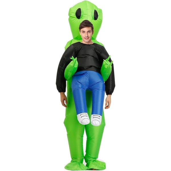 Oppusteligt rumvæsen kostume til voksne, sjove rumvæsen kostumer, oppustelige halloween kostumer til mænd/kvinder V