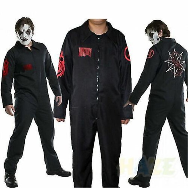 Band Slipknot Cosplay Kostym Lös Jumpsuit Halloween V XL