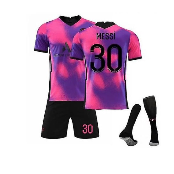 Messi #30 tröja 21-22 säsongen Paris fotboll T-shirts Jersey set W 26