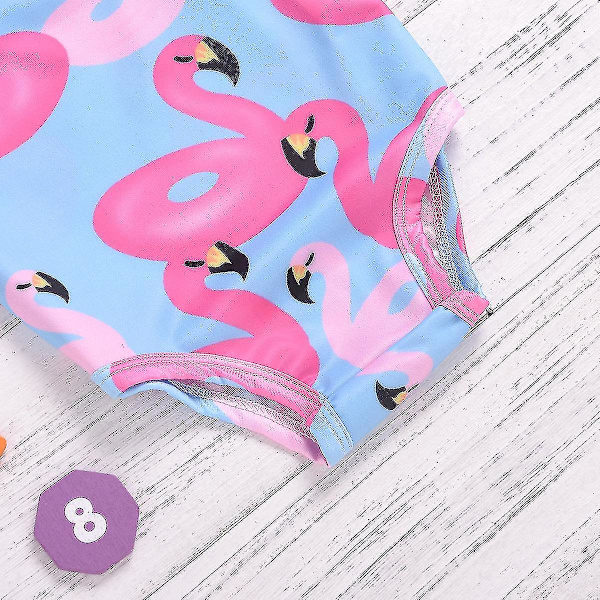 Lasten uimapuku Triangel Suspender Romper Summer Flamingo Print W 110
