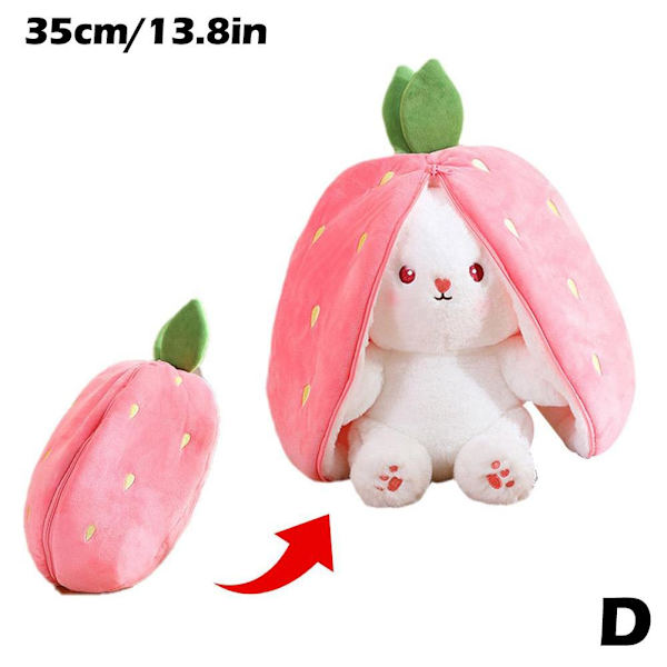 18-35CM Kanin Plyschleksak Gosedjur Docka Plyschmorot -1 strawberry 35cm onesize