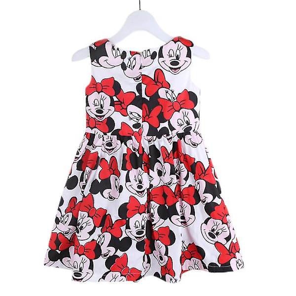 Tytöt Kesä Cartoon Minnie Mouse owknot Prinsessa Swing Mekko E B 6-7 Years