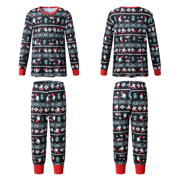 Familj Matchande julpyjamas Sovkläder Xmas Pyjamas Nattkläder PJs Set Barn Vuxen Outfit Kids 8-9 Years