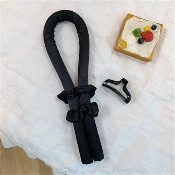 Lämpöä vailla oleva kiharrin Silk Rod hiusrullat kiharrat V Black