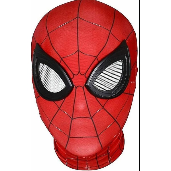 Spiderman kostumetilbehør | Sort/rød Halloween Cosplay Balaclava hætte | Essential maske til voksne Spiderman-temafester - 1 stk