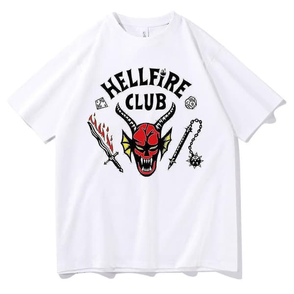 Stranger Things 4 Hellfire Club T-shirt W Style1 S