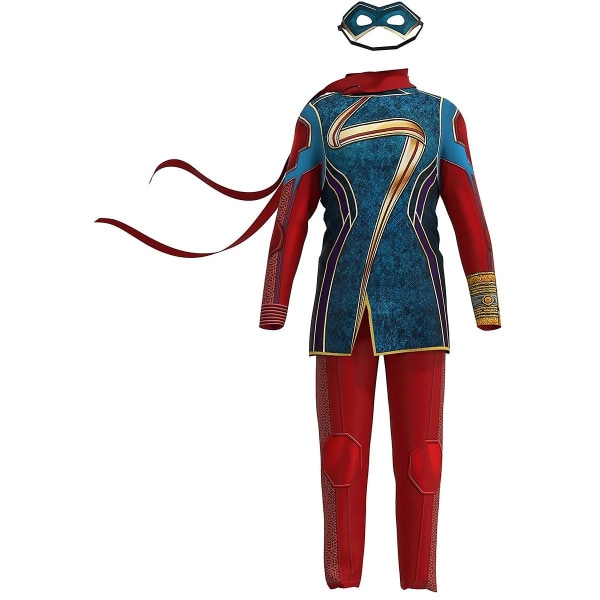 Ms. Marvel Cosplay TV Superhjälte Ms. Marvel Captain Marvel 160 V 140