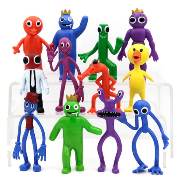 12 stk Regnbuevenner Actionfigurer Lekefigurer Gutter Julklapper - Høy kvalitet