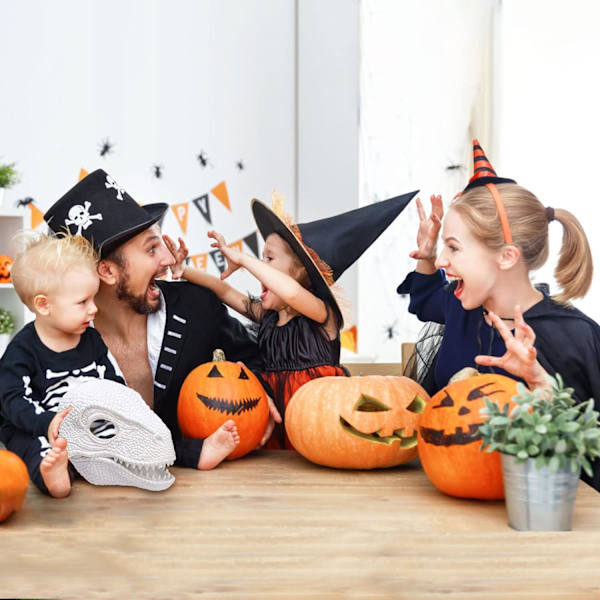 BestAlice Dino Mask Moving Jaw, Dinosaur Mask Huvudbonader, Jurassic Movable Dinosaur Head Toys Velociraptor Mask Halloween Brown 23 x 15 x 13 cm/9 x 5 x 6 inch
